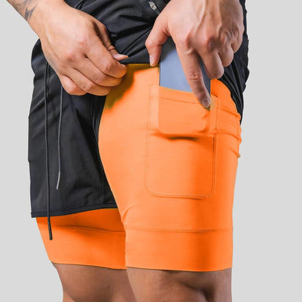 Axton 2-i-1 sportsshorts – let design med inderlag