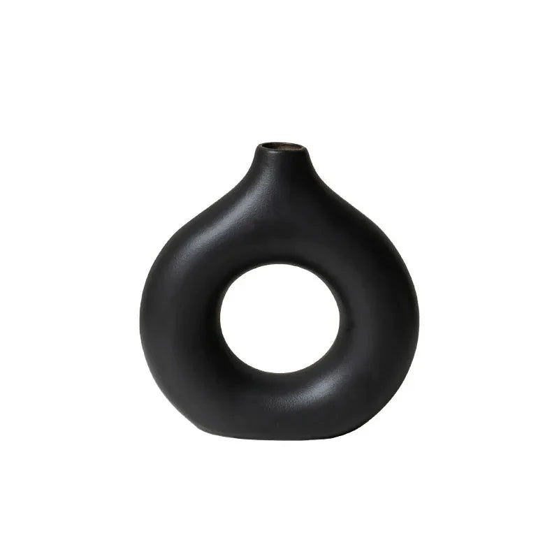 Lomira Dekovase med Rund Donutform og Åben Midte