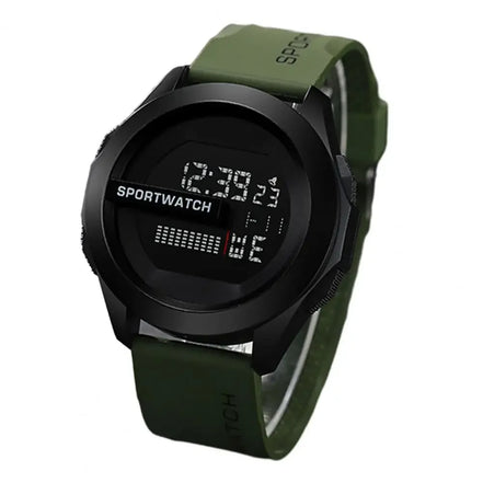 Velcronix Sport LED armbåndsur med digital visning og silikonerem