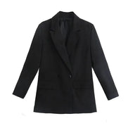 Catrina Dobbeltknappet Blazer – Klassisk Jakke med Lommer
