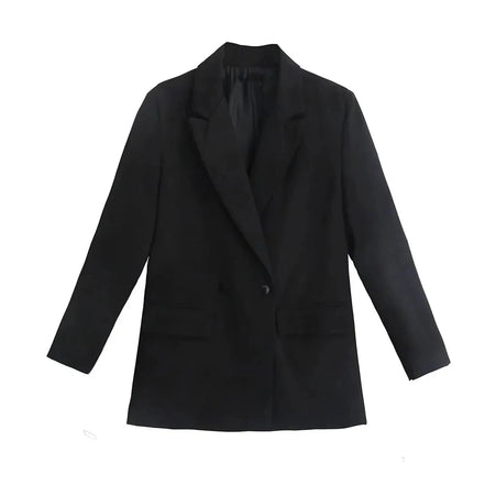 Catrina Dobbeltknappet Blazer – Klassisk Jakke med Lommer