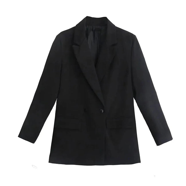 Catrina Dobbeltknappet Blazer – Klassisk Jakke med Lommer
