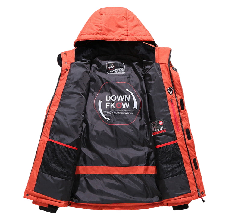 Farsund herrejakke – foret vinterjakke med aftagelig hætte