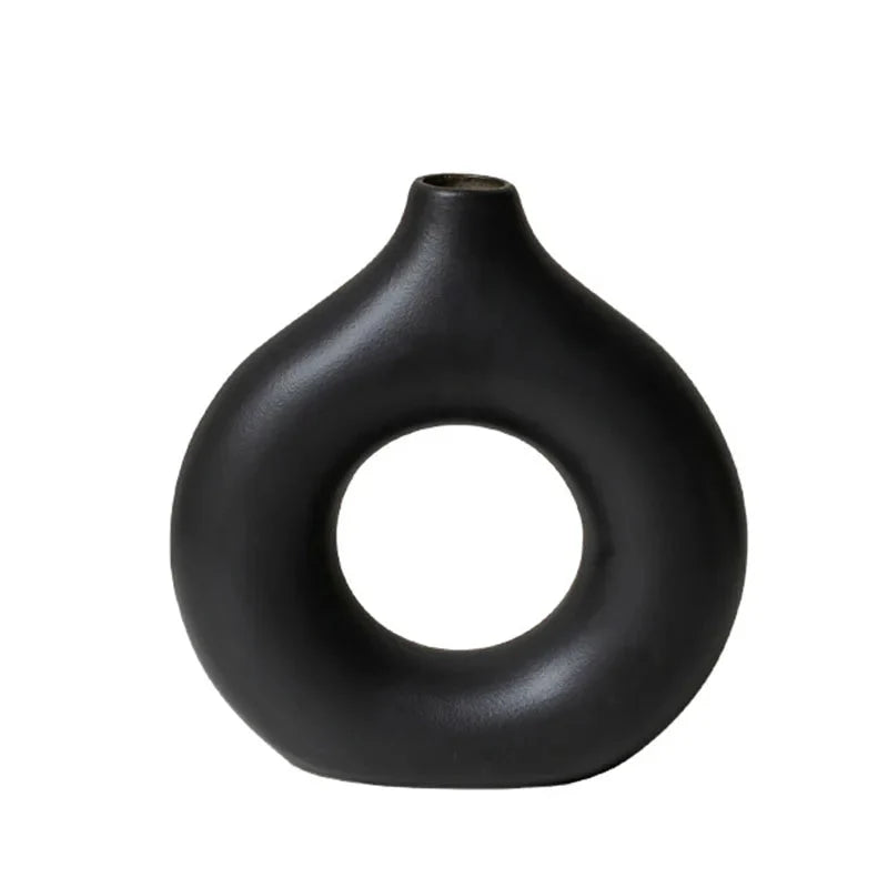 Lomira Dekovase med Rund Donutform og Åben Midte