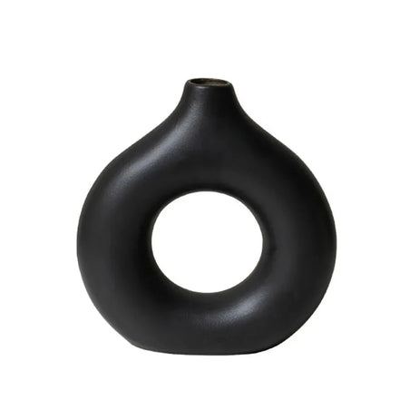 Lomira Dekovase med Rund Donutform og Åben Midte