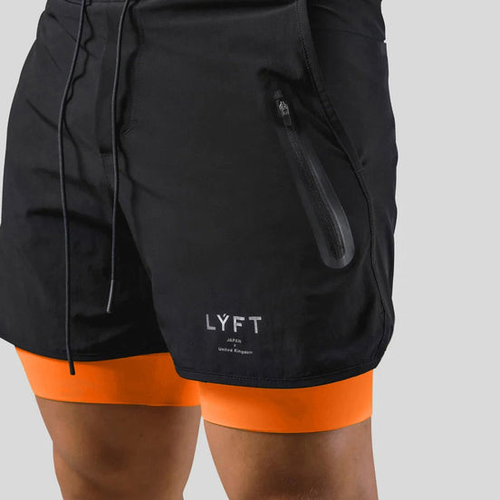 Axton 2-i-1 sportsshorts – let design med inderlag