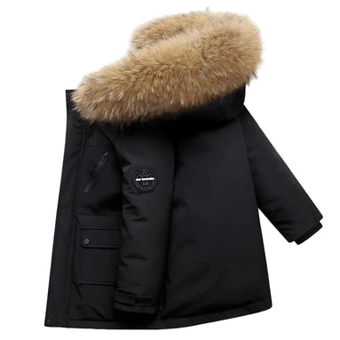 Vinterjakke til Drenge med Hætte og Lommer