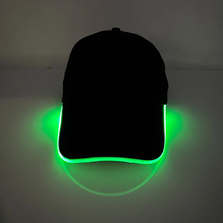 GlowPeak LED kasket – baseballkasket med LED-lys
