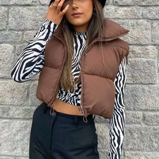 Lingla Quiltet Bodywarmer – Kort, let og varm til efterår og vinter