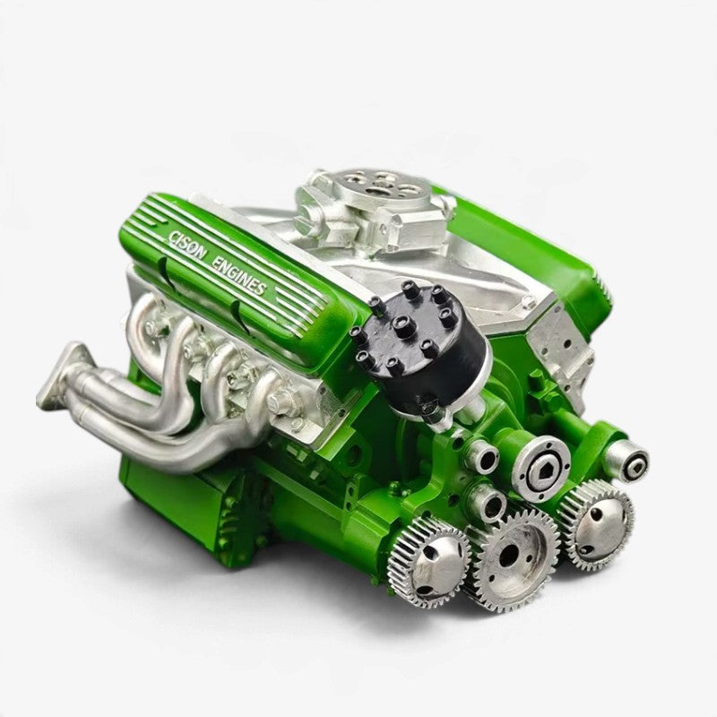 Mini V8 benzinmotor byggesæt med CDI-tænding – Vortexion