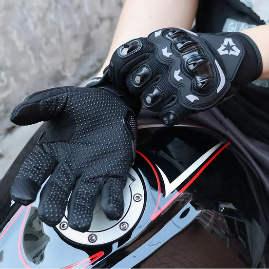 RideVex AirPro motoroskesztyű hálós anyagból, érintőképernyő funkcióval