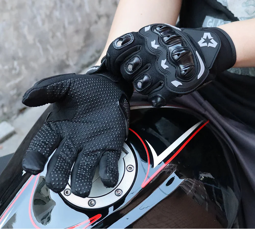 RideVex AirPro motorcykelhandsker med mesh og touchfunktion