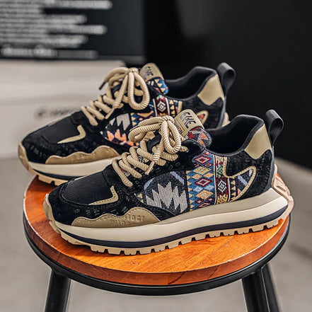 Selvara Unisex Sneakers med Snøring og Mesh