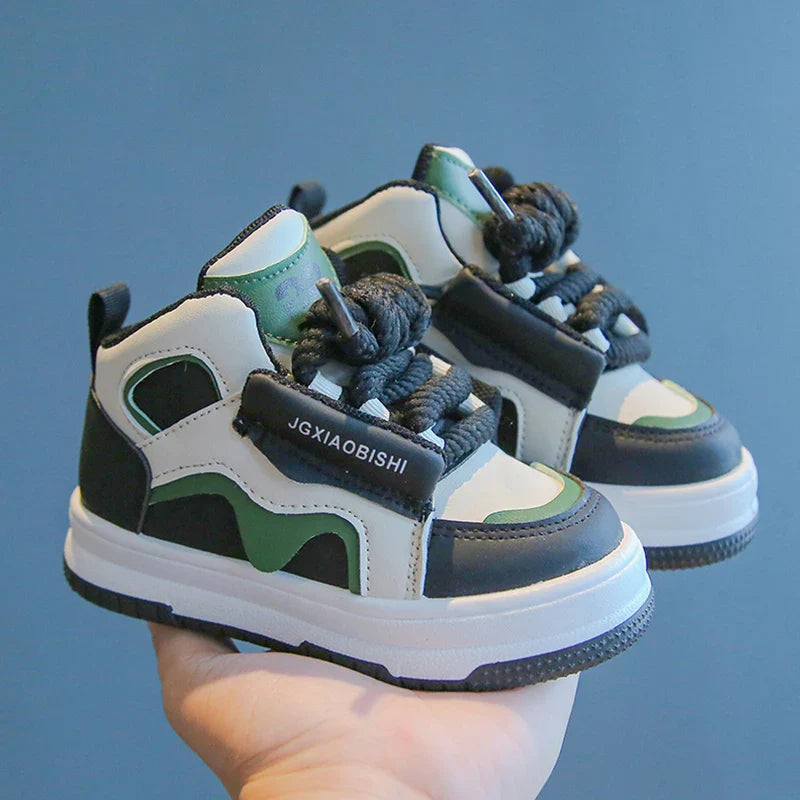 Nordivo børne high-top sneakers med ankelskaft og snørelukning