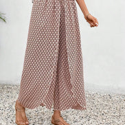 Paisoria dame culotte – vide bukser med paisley mønster og elastisk talje