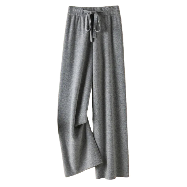 Varme strikkede bukser med høj talje – Blød komfort til hverdag og fritid