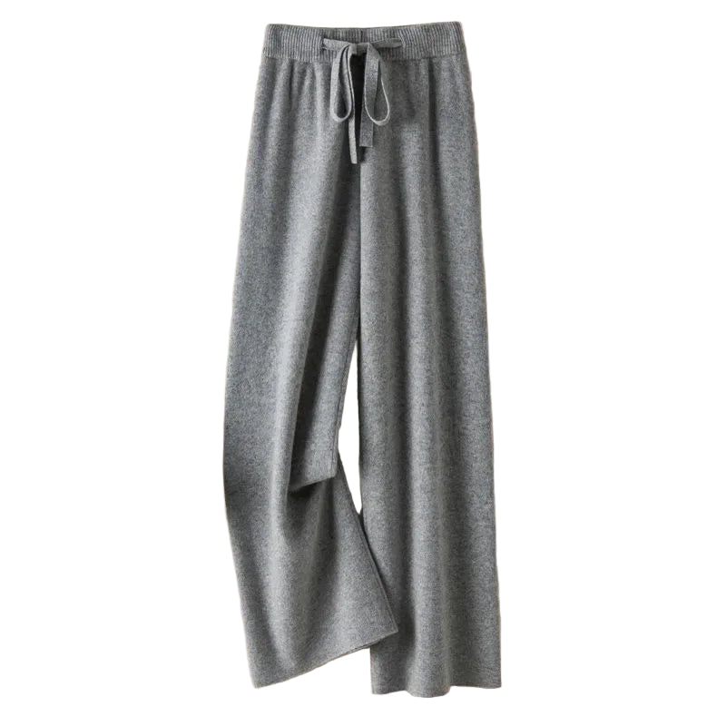 Varme strikkede bukser med høj talje – Blød komfort til hverdag og fritid