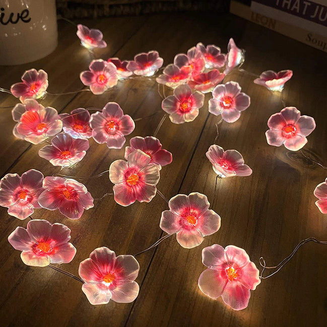 LED světelný řetěz s květinovým designem na baterie - Floravyn
