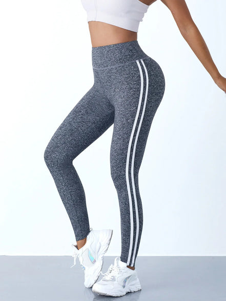Almara Sømløse Leggings – Høj Talje med Struktureret Design