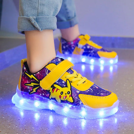 Virexo LED børnesneakers – hook & loop lukning