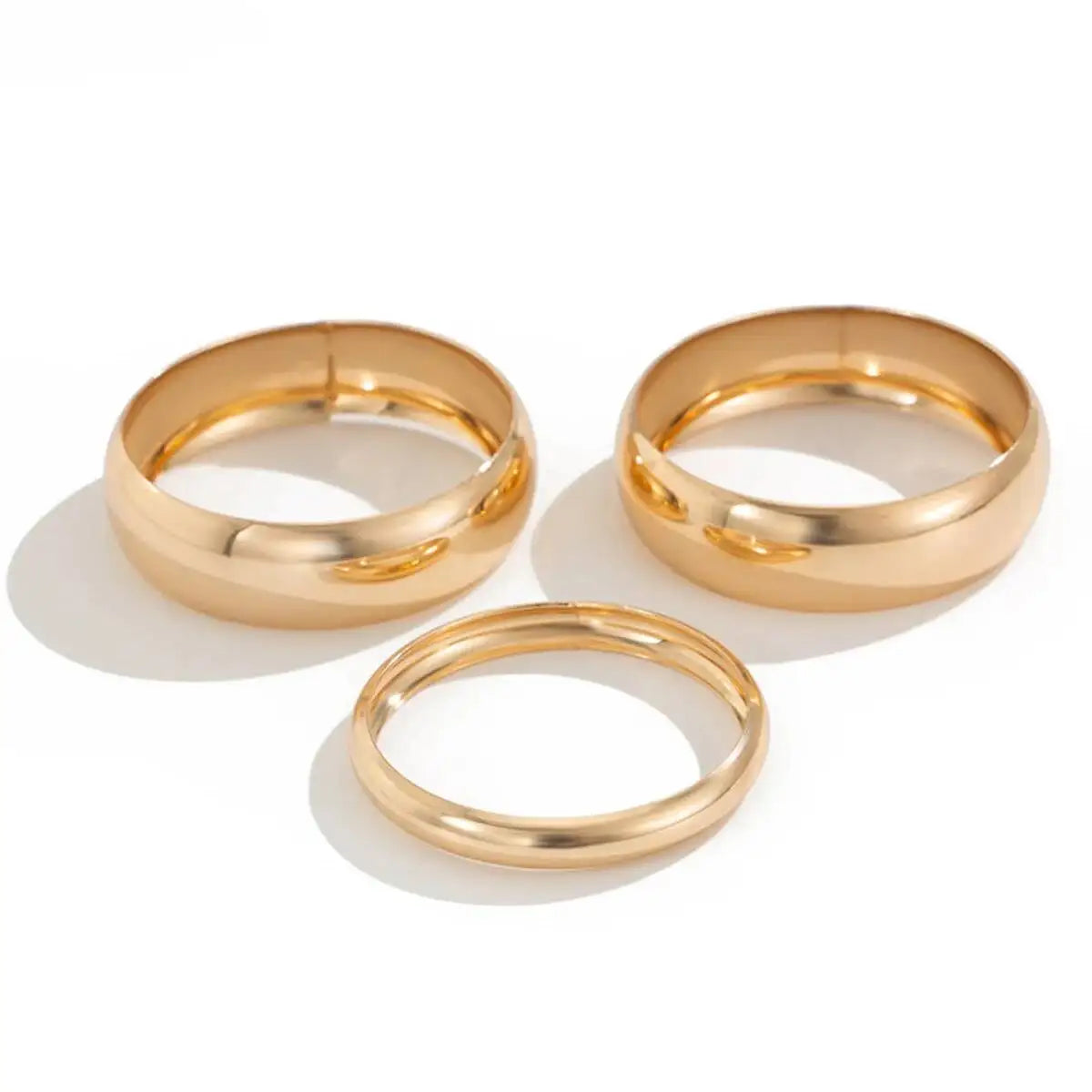 Aveline Bangle Sæt – 3-delt metalarmring-sæt