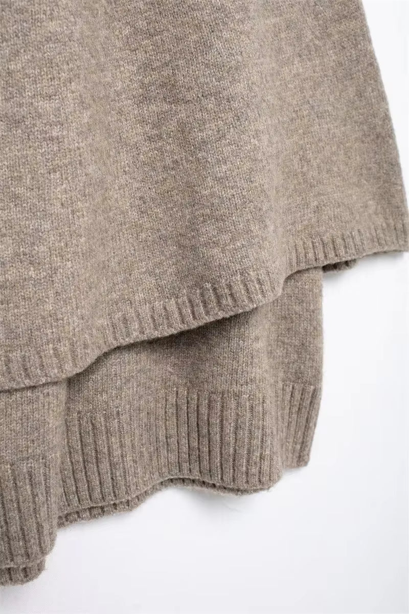 Luvora Strikjakke – Kort rundhalset damejakke