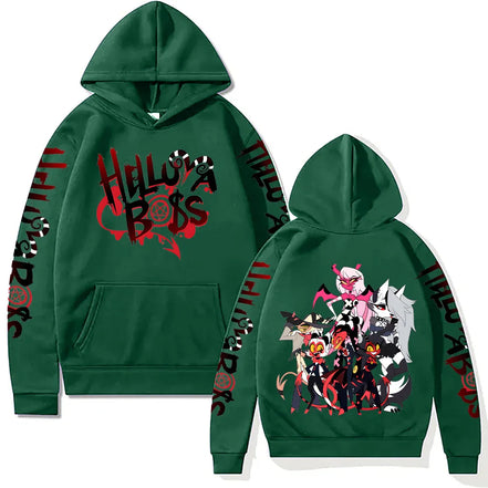Sorina hættetrøje – unisex sweatshirt med grafisk motiv