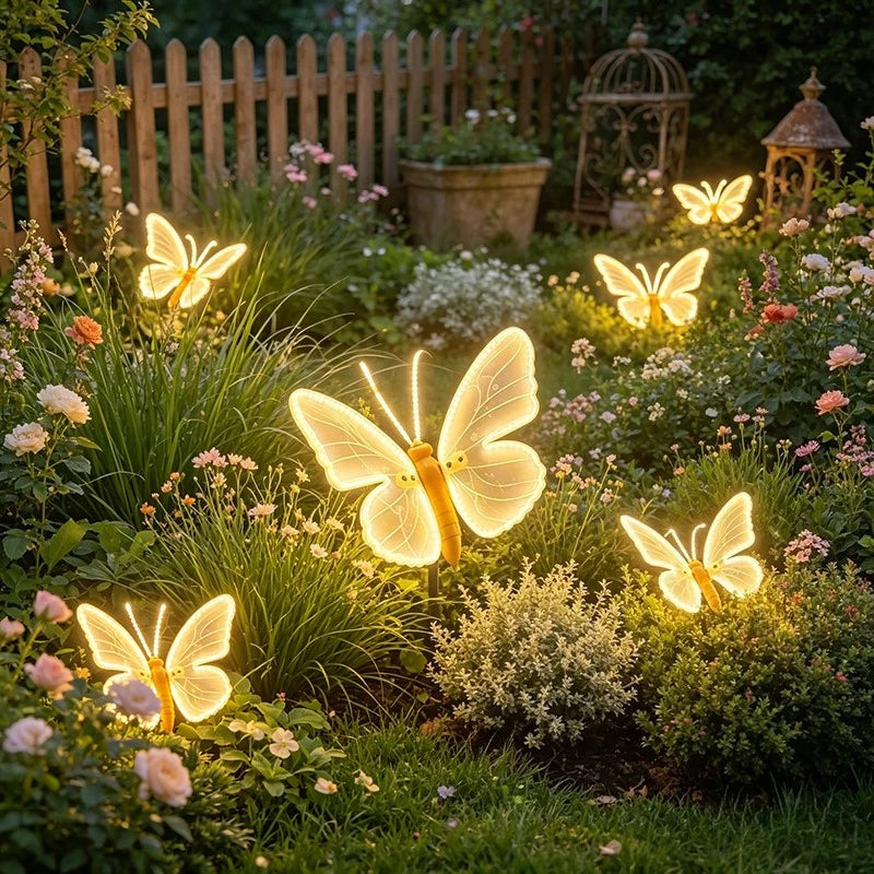 Dekoracyjna lampa LED w kształcie motyla z ruchem – Papiloria