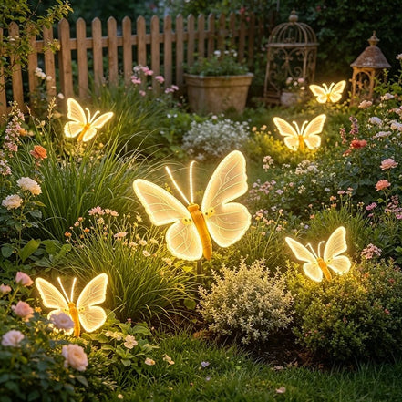 Dekoracyjna lampa LED w kształcie motyla z ruchem – Papiloria