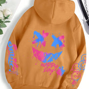 Smiley hættetrøje – unisex hoodie i afslappet pasform