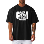 Draxen T-shirt herre kortærmet polyester rund hals løs pasform
