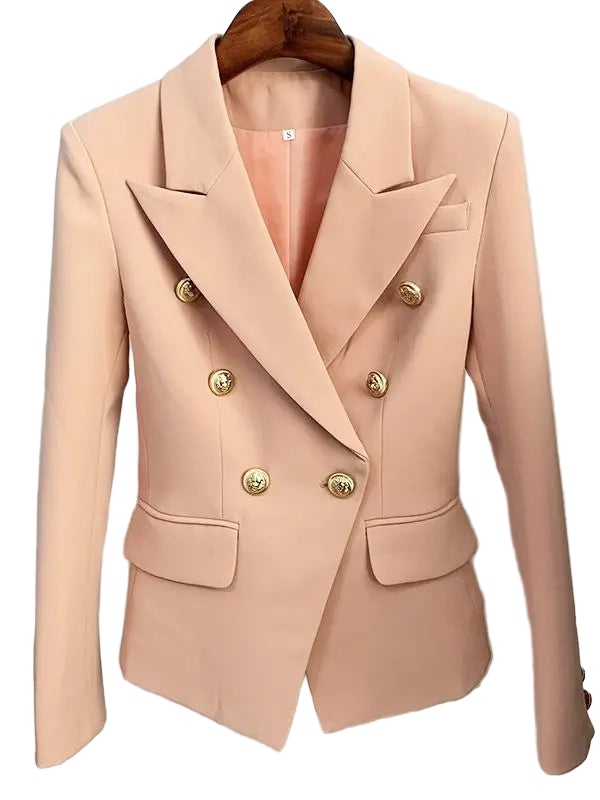 Camille Slimfit Blazer – Klassisk dobbeltradet dameblazer