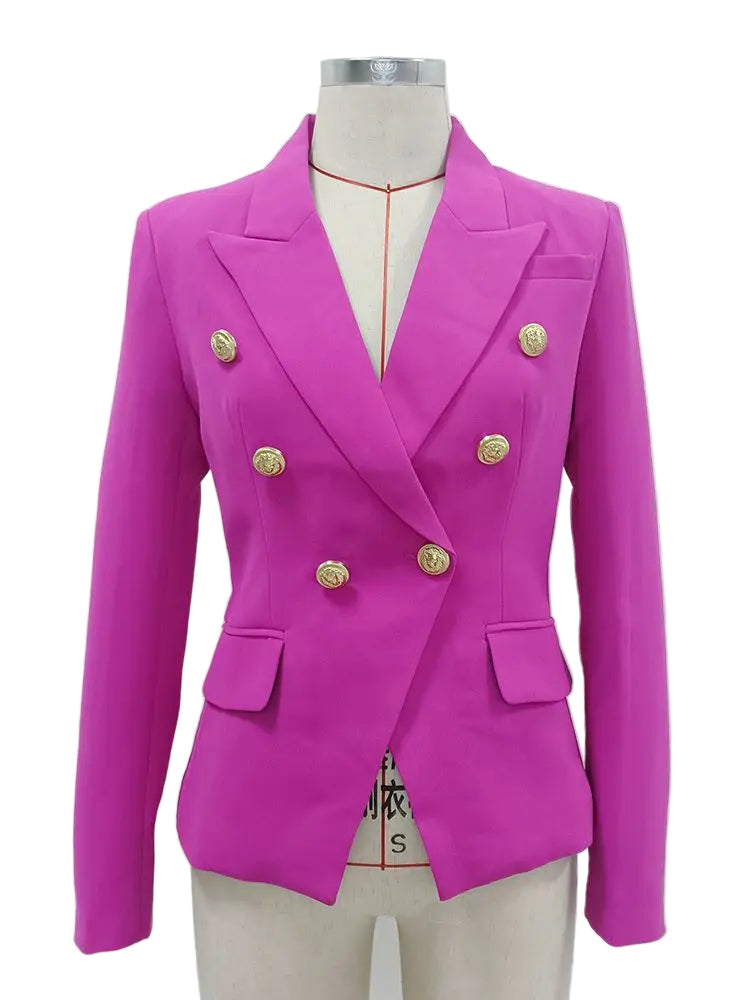 Camille Slimfit Blazer – Klassisk dobbeltradet dameblazer