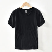 Norevia T-shirt herre kortærmet bomuld rund hals ensfarvet