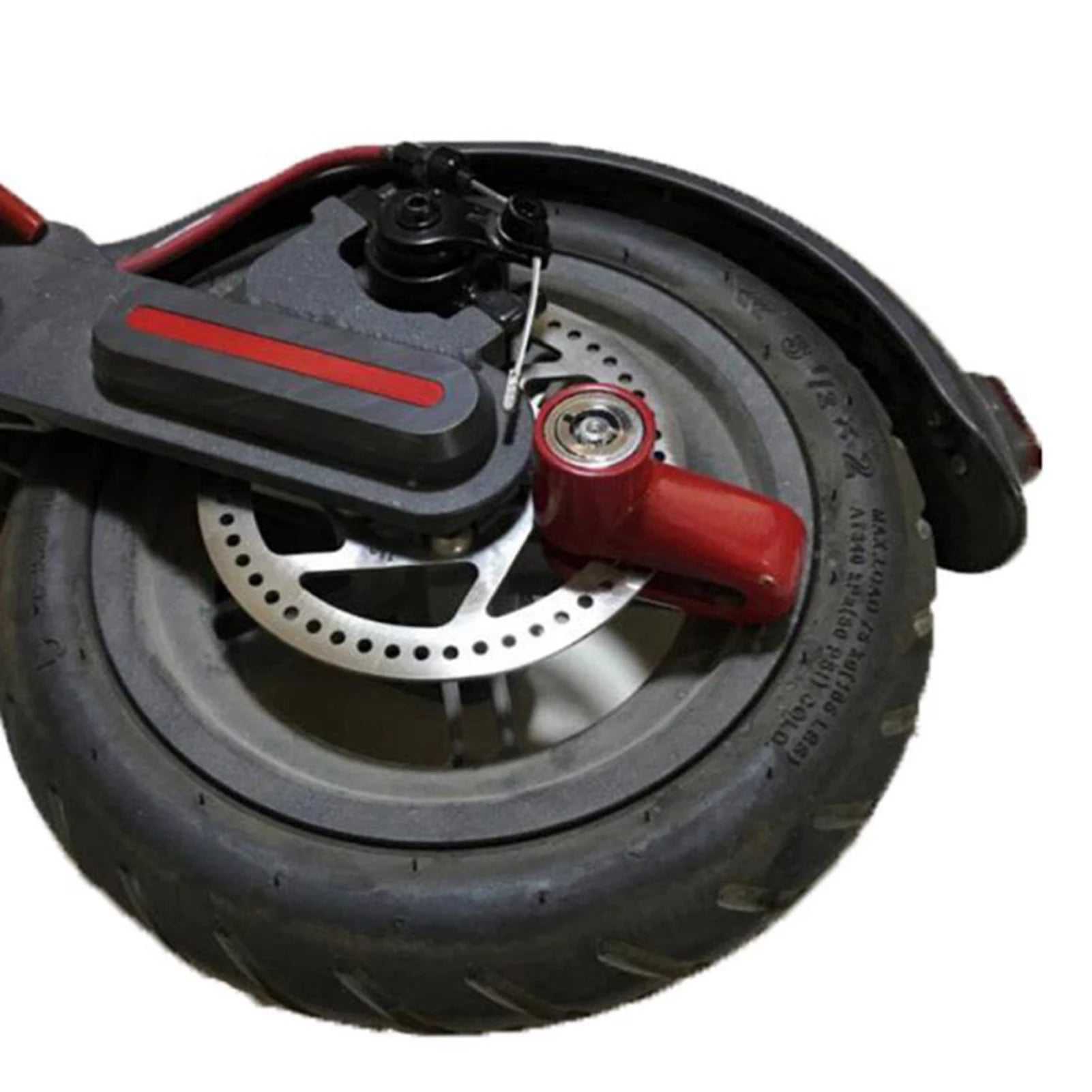 Lockaro skivebremse lås med stålkonstruktion til cykel scooter og motor