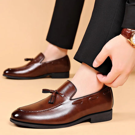 Valmoro Herresko med Rund Tå og Slip-On Design