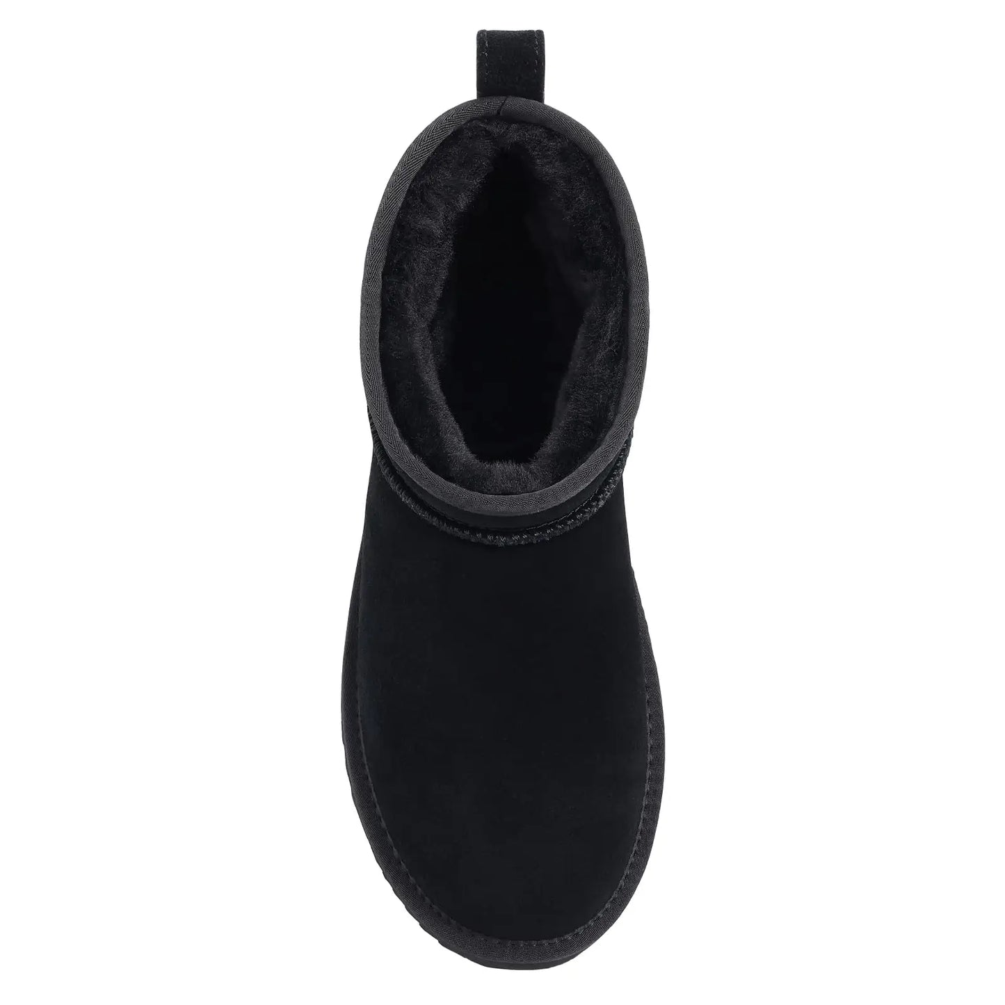 Dameboots i ruskind med varm foring