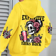Expensive Talks hættetrøje – unisex sweatshirt med tryk