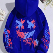 Smiley hættetrøje – unisex hoodie i afslappet pasform