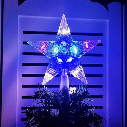 LED-vánoční hvězda na stromeček s teplým bílým nebo vícebarevným světlem – Starelia