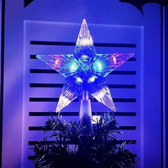 LED-vánoční hvězda na stromeček s teplým bílým nebo vícebarevným světlem – Starelia