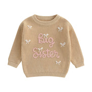 Bella Striktrøje med Broderi
