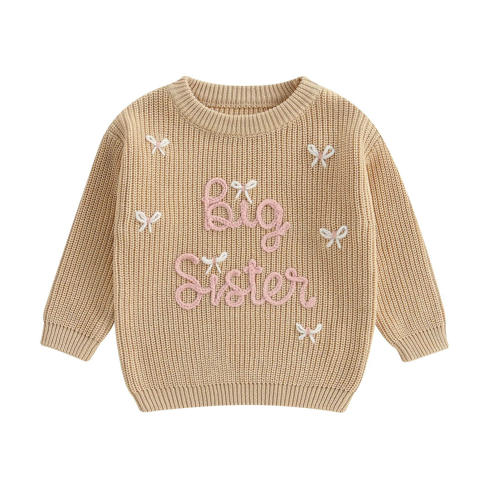 Bella Striktrøje med Broderi