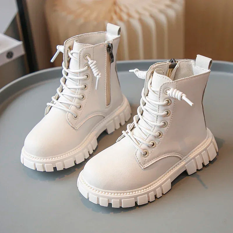 Merlina børnestøvler med lynlås