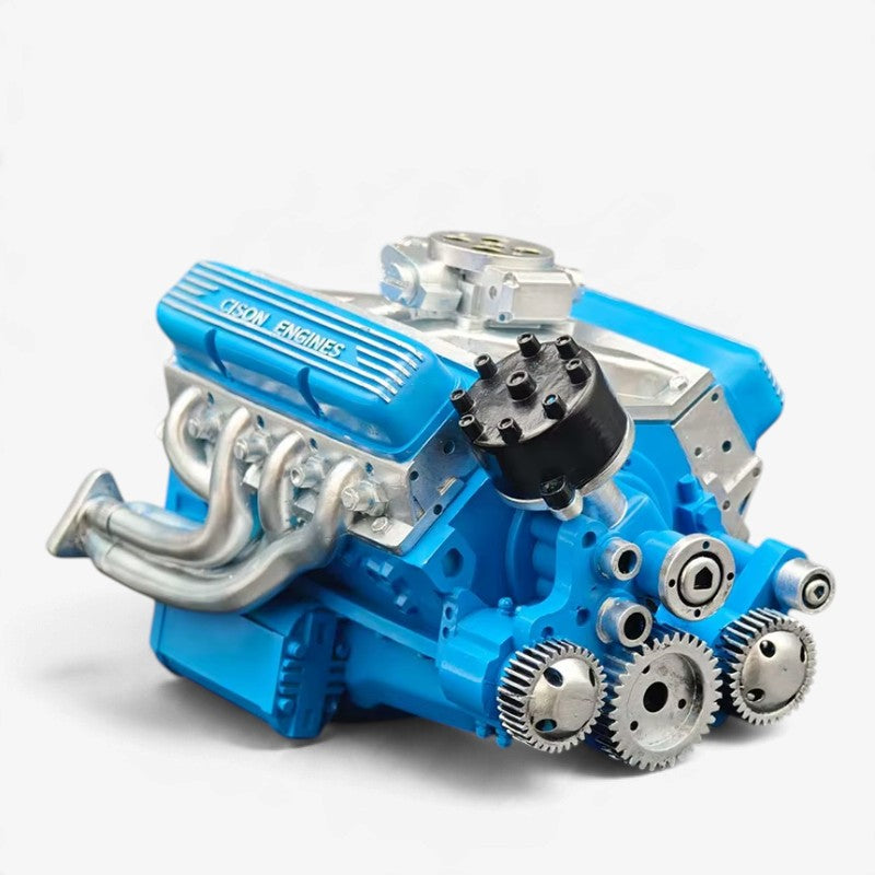 Mini V8 benzinmotor byggesæt med CDI-tænding – Vortexion