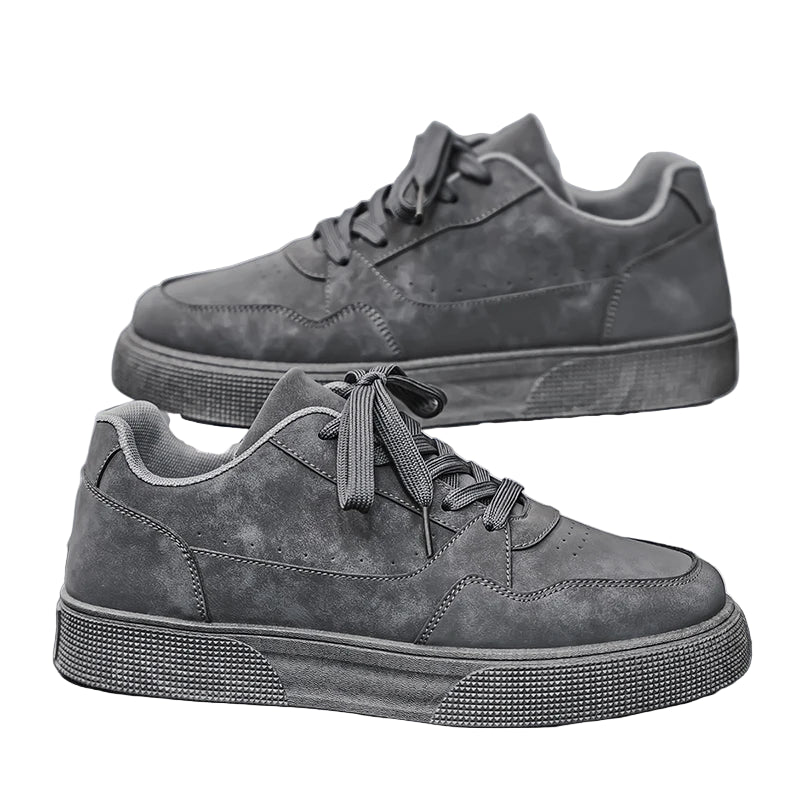 Herresko i Kunstlæder med Print