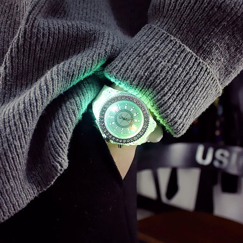 Lumexio Light armbåndsur med LED-lys og silikonerem