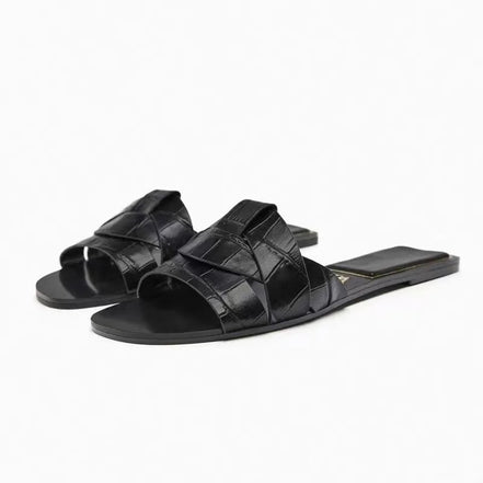 Lunessa dámské sandály – slip-on sandály s mašlí