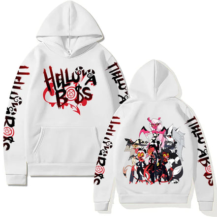 Sorina hættetrøje – unisex sweatshirt med grafisk motiv