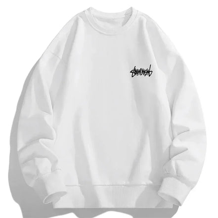 Herre sweatshirt med rund hals og fleece – Orelvik